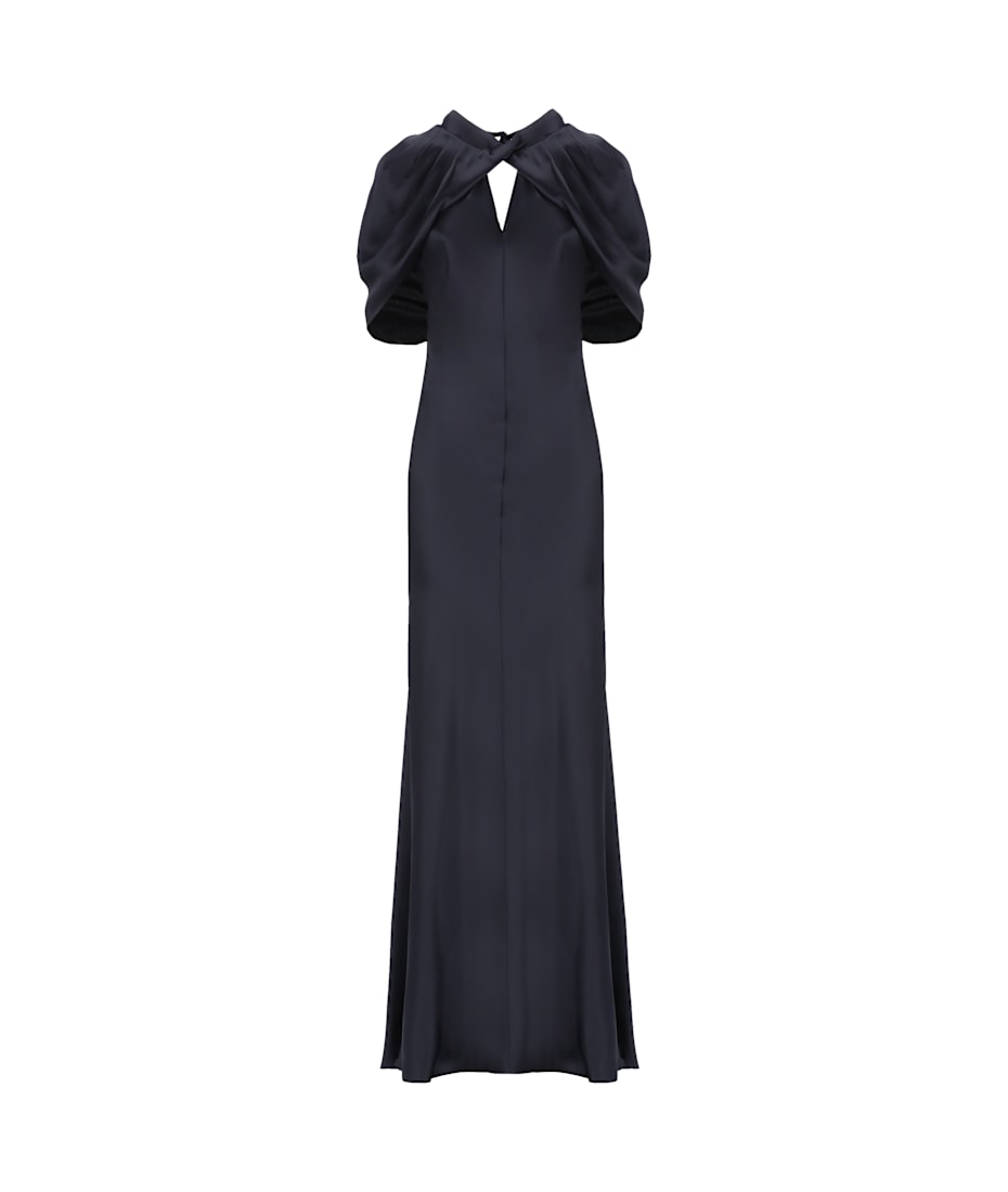 Alberta Ferretti Long Satin Dress | italist