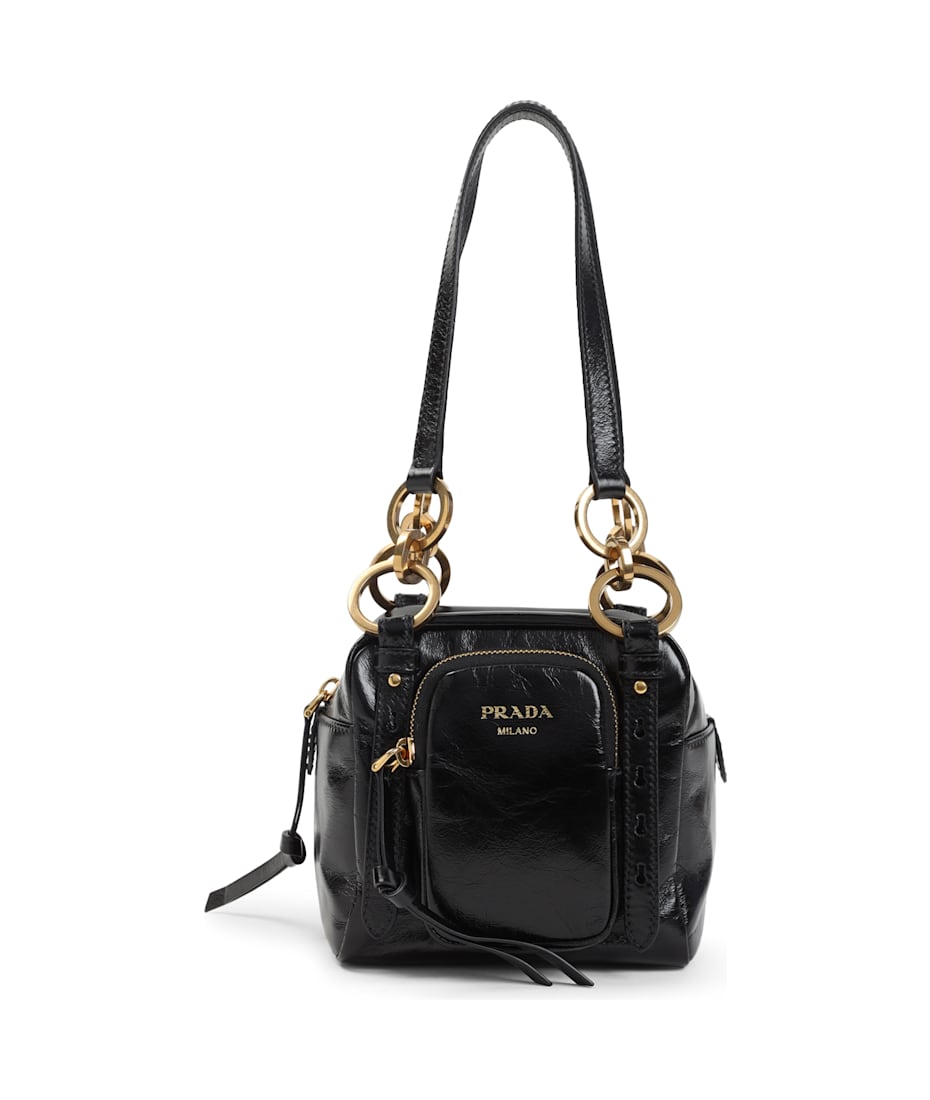 【PRADA】Black Mini Prada Dangle Handbag Black Mini Prada Dangle Handbag | italist