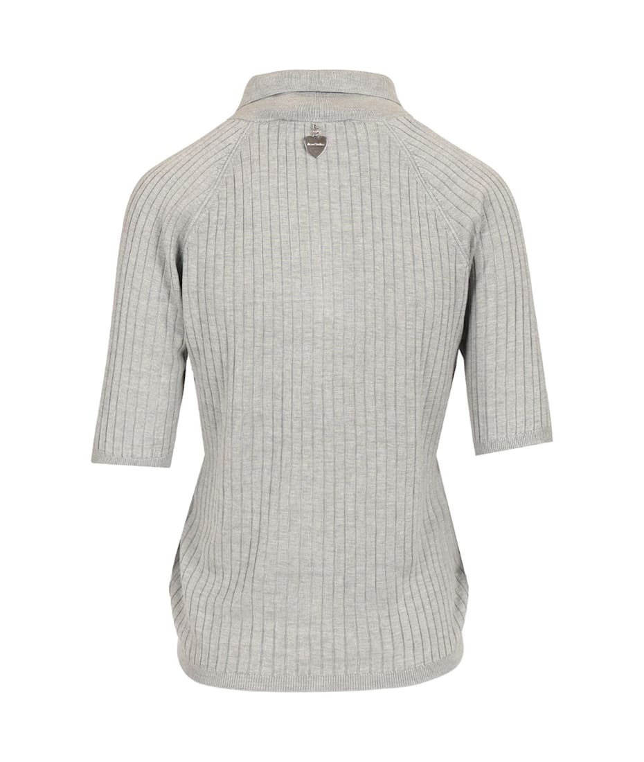 Tシャツ・カットソー Acne Studios Ribbed Silk Polo With Classic Collar Acne Studios Ribbed Silk Polo Shirt | italist