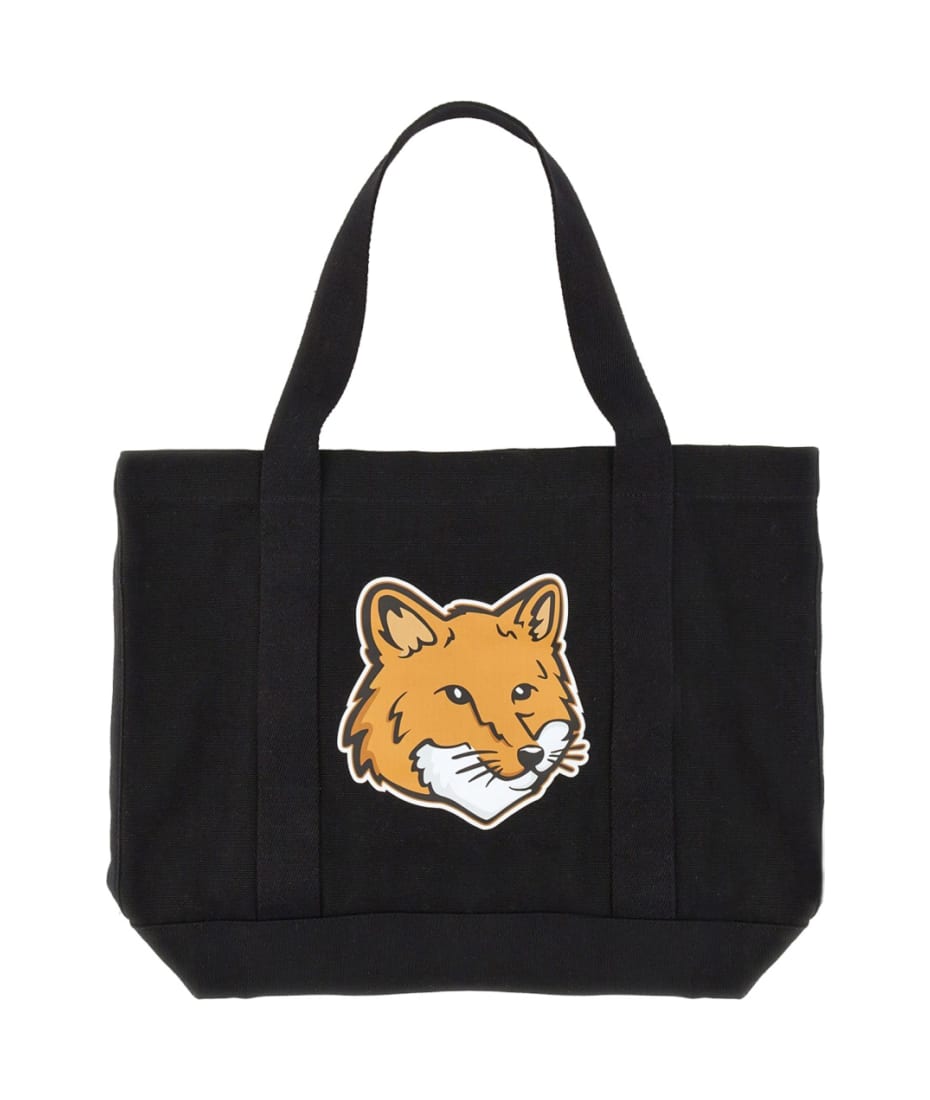 【関税&送料込】Maison Kitsune Tote Bag With Logo Maison Kitsuné Tote Bag With Logo | italist