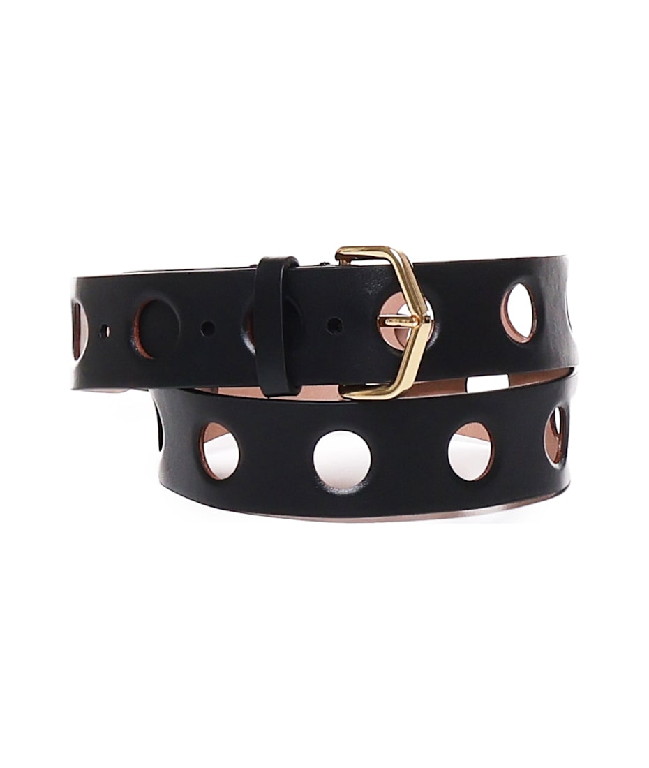 【送料&関税込】Alaia Neo Vienne Belt In Calfskin ALAÏA BLACK NEO VIENNE BELT IN CALFSKIN |ALAÏA US