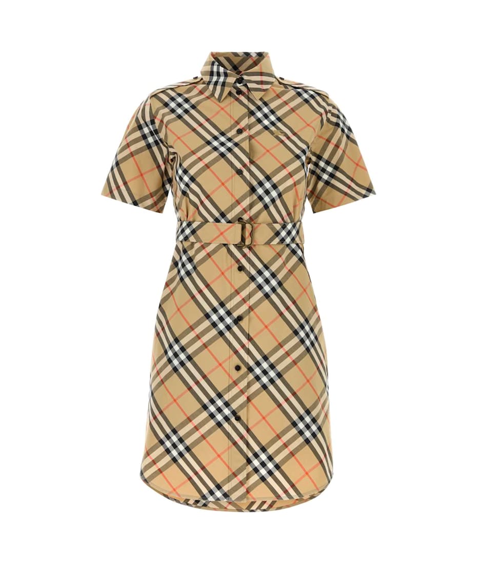 ワンピース BURBERRY Embroidered Poplin Shirt Dress Burberry Embroidered Poplin Shirt Dress | italist