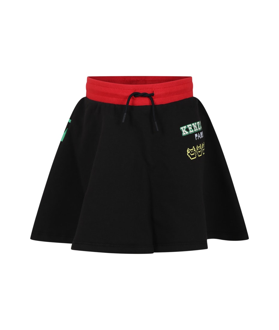 Kenzo drawstring outlet skirt