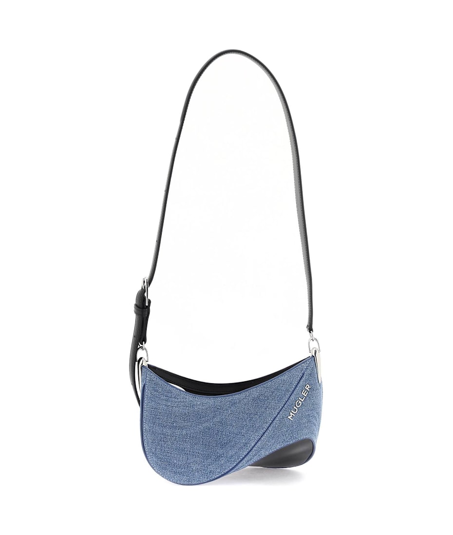 ショルダーバッグ・ポシェット Mugler 'Medium Denim Spiral Curve 01' Shoulder Bag Mugler Small Denim Spiral Curve 01 Shoulder Bag | italist