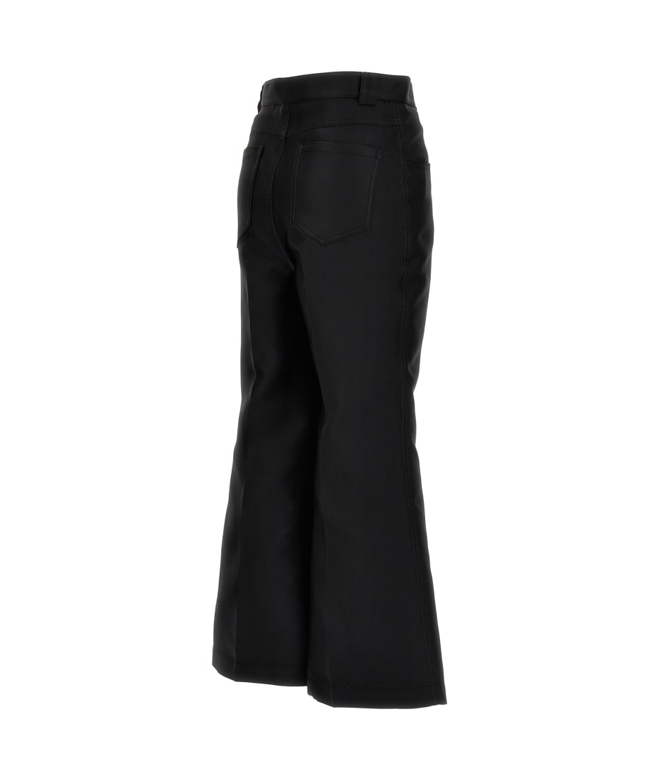パンツ GIAMBATTISTA VALLI Cropped silk blend pants Black Giambattista Valli Cropped Silk Blend Pants | italist