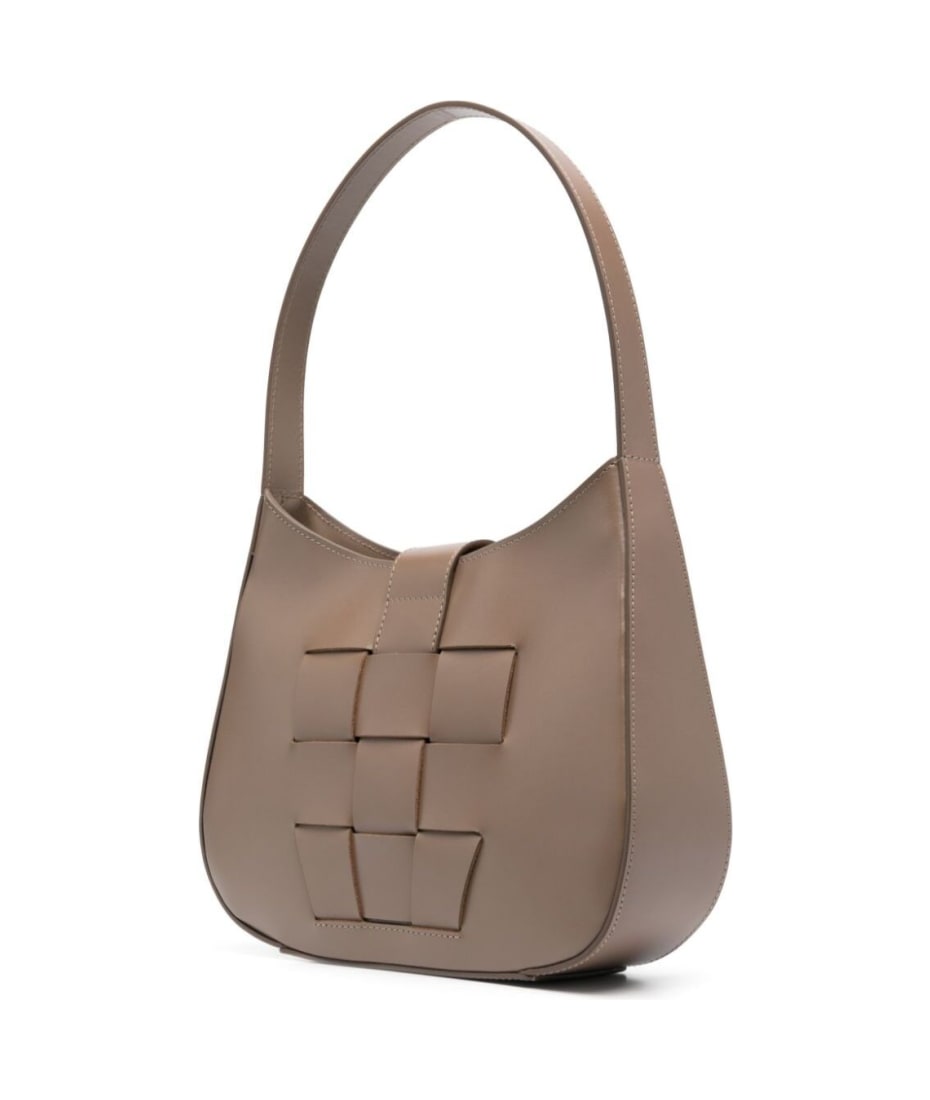 Hereu Luna Woven-panel Leather Cross-body Bag
