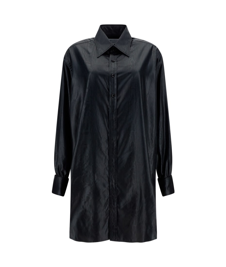 トップス maison margiela stitch collar long shirt Maison Margiela Long Shirt With Classic Collar | italist