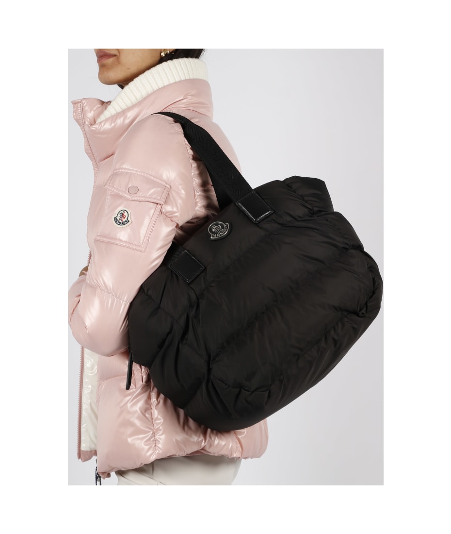 Caradoc Mini Leather Tote Bag in Black - Moncler
