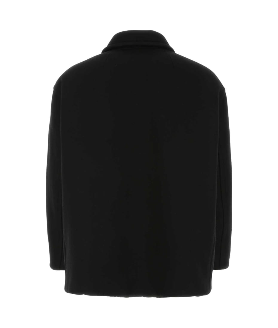 ジャケット Valentino Black wool coat Valentino Garavani Black Wool Blend Coat | italist