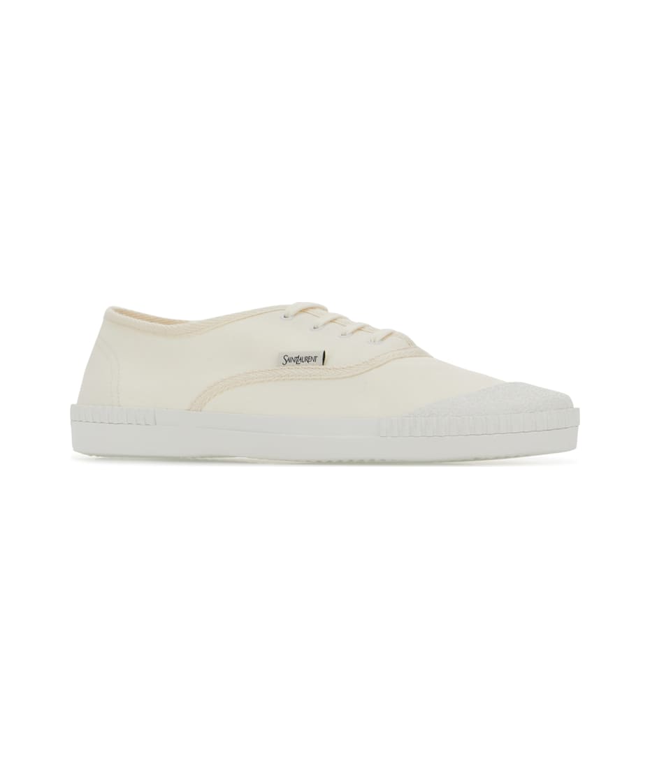 スニーカー SAINT LAURENT Ivory Canvas Wes Sneakers Saint Laurent Ivory Canvas Wes Sneakers | italist