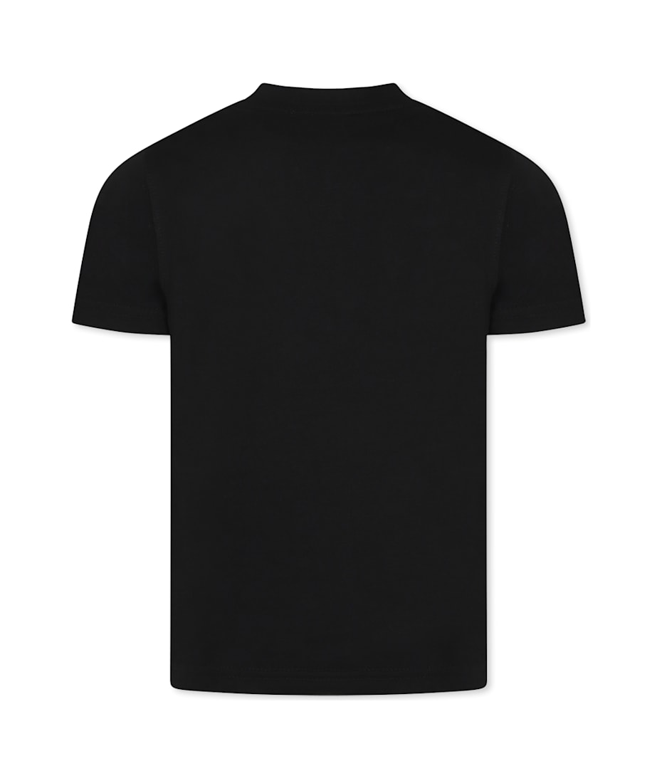 Diesel Black T-shirt For Boy With Logo | italist