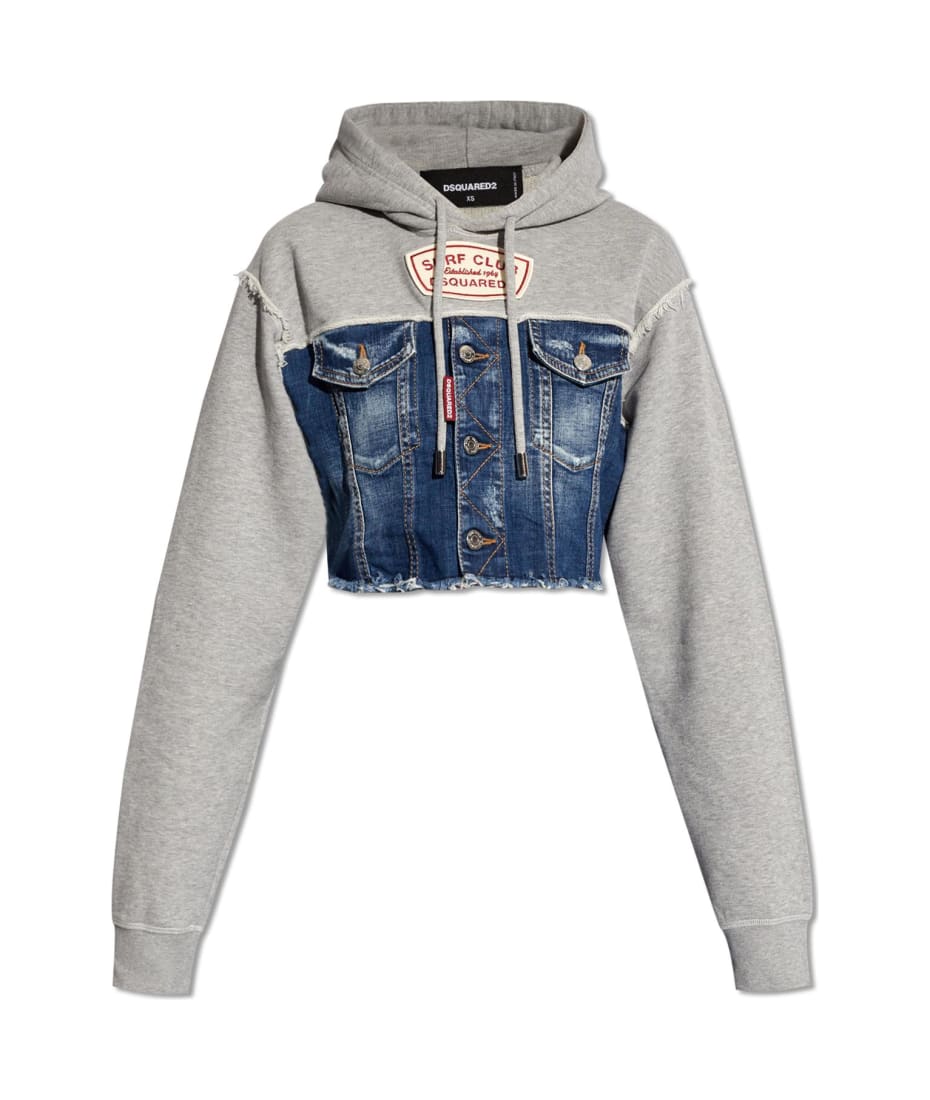 【送料&関税込】Dsquared2 Panelled Drawstring Hoodie Dsquared2 Panelled Drawstring Hoodie – Cettire