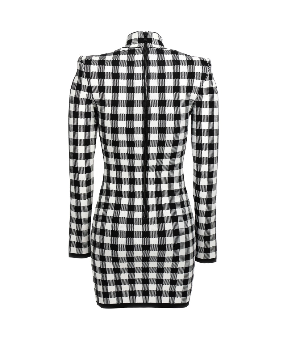 【送料&関税込】Balmain Vichy Knit Dress Balmain Vichy Knit Dress | italist
