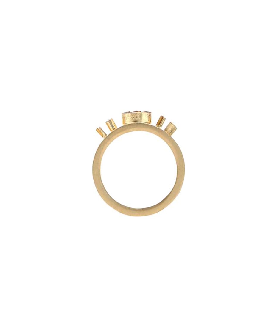 指輪・リング Maison Margiela Gold 925 silver ring (SM1UQ0068SV0092 950) Maison Margiela Gold 925 Silver Ring | italist