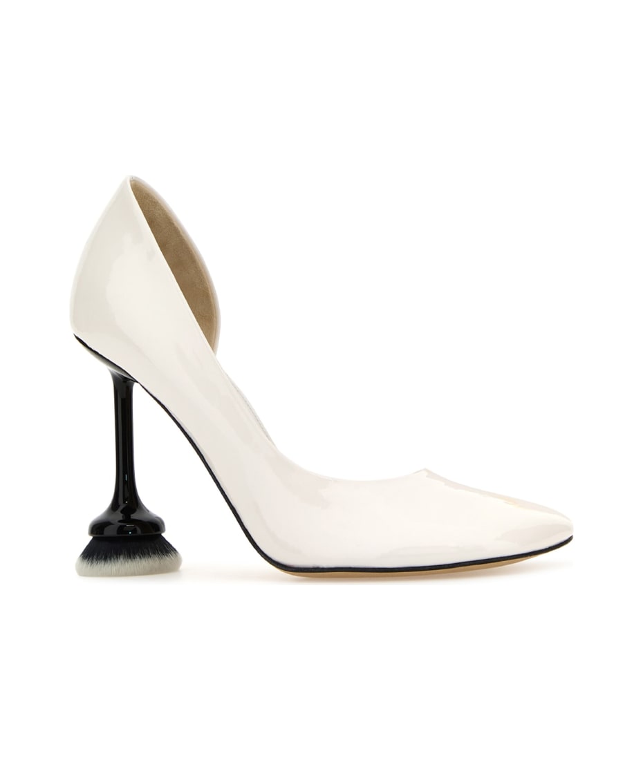 【送料&関税込】Loewe Cream Leather Toy Pumps LOEWE Toy leather pumps | NET-A-PORTER