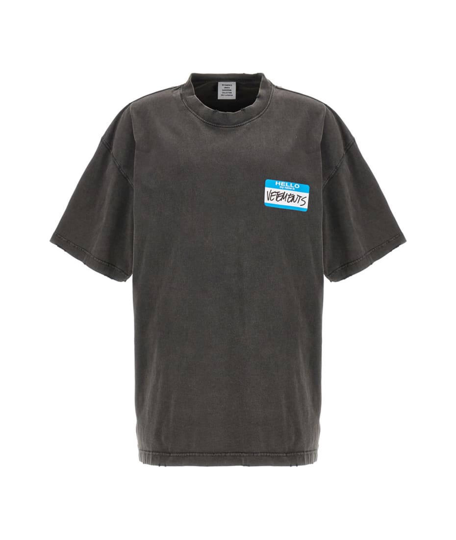 VETEMENTS T-shirt 'my Name Is ' | italist