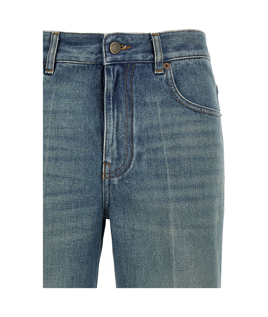 【関税込み】Valentino Garavani jacquard jeans Valentino Garavani jacquard-trim Jeans | Blue | FARFETCH