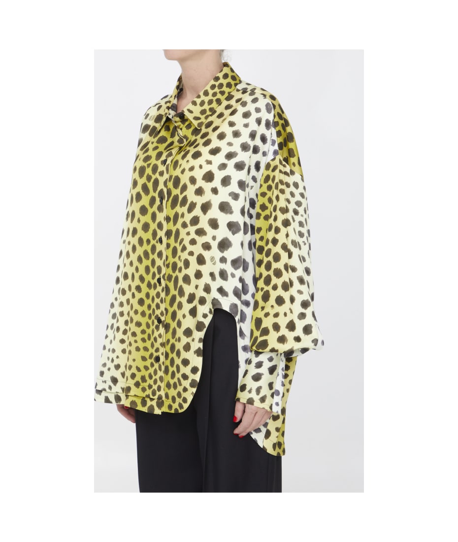 The Attico Kota Leopard Print Shirt | italist