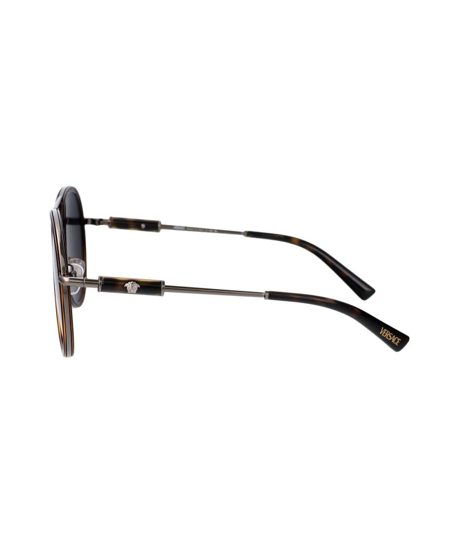 サングラス VERSACE Woman Sunglasses Brown 0VE2260 100187 Sunglasses Versace VE 2260 (100187) VE2260 O2260 Unisex