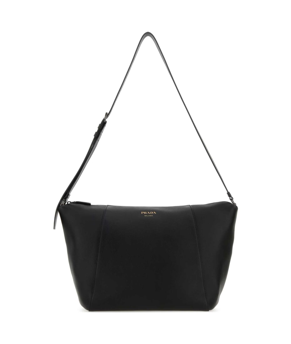★PRADA★ Prada SS25 bag ショルダーバッグ 1BC229VLVM2CYS Prada Black Leather Shoulder Bag | italist