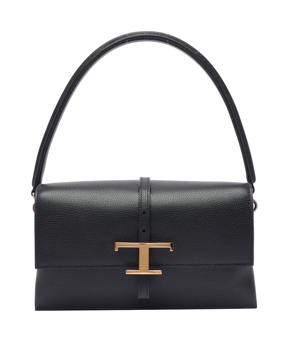【TOD'S】T TIMELESS SHOULDER BAG Tod's T Timeless Shoulder Bag | Black | FARFETCH