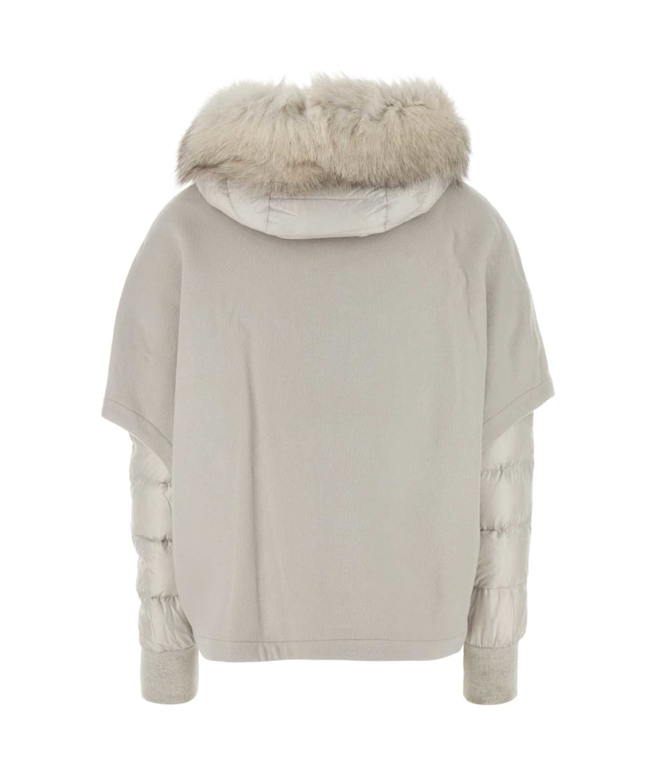 Moorer Chalk Polyester Pegaso Down Jacket | italist, ALWAYS