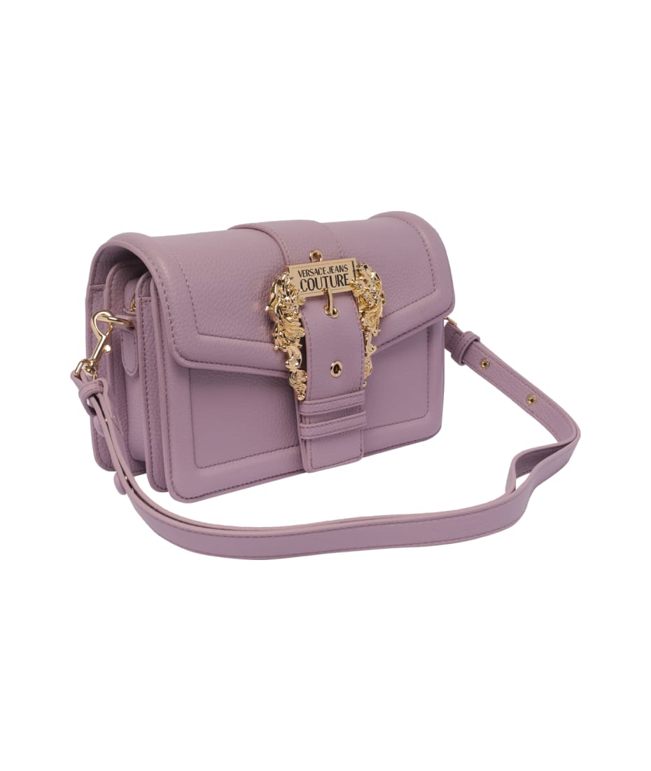 VERSACE JEANSCOUTURE ロゴ ショルダーバッグ ライトパープル Versace Jeans Couture logo-plaque Shoulder Bag | Purple