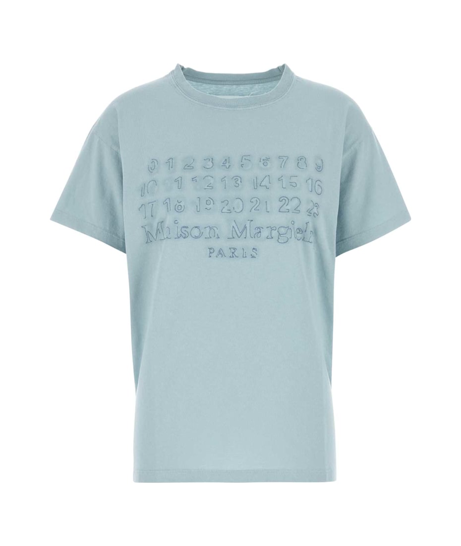 Tシャツ・カットソー Maison Margiela Light Blue Cotton T-Shirt Maison Margiela Light Blue Cotton T-shirt | italist, ALWAYS