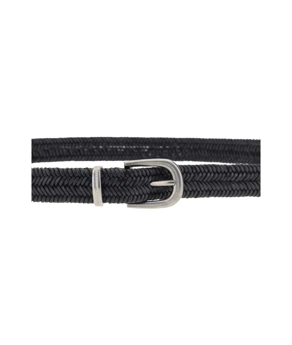 【送料&関税込】Brunello Cucinelli Braided Stretch Leather B Brunello Cucinelli Braided Stretch Leather Belt | italist