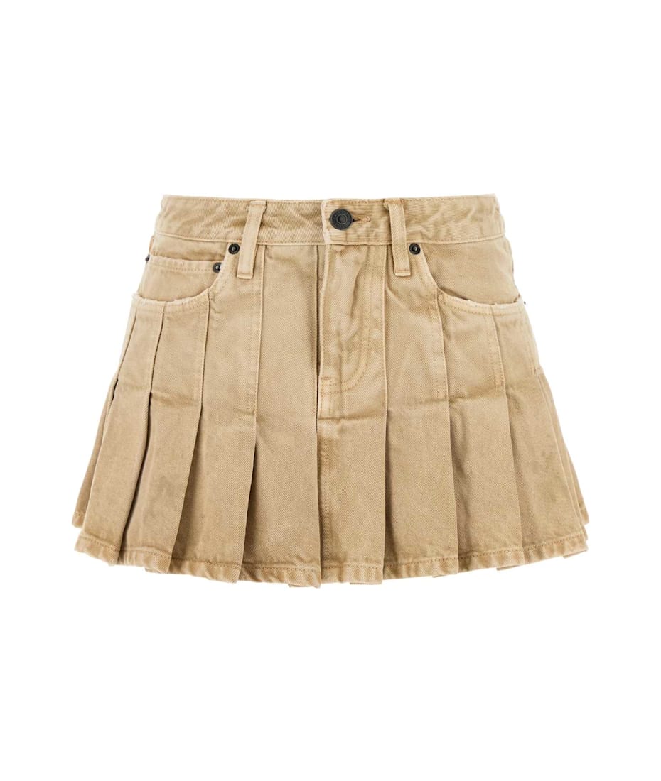 【関税&送料込】Balenciaga Beige Denim Mini Skirt Balenciaga Beige Denim Mini Skirt | italist