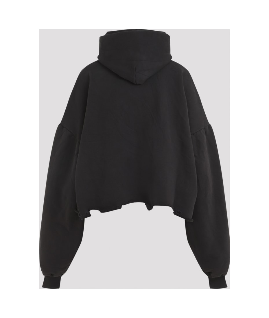 【BALENCIAGA】HOODIE Balenciaga Loop Sports Icon Destroyed Cropped Hoodie