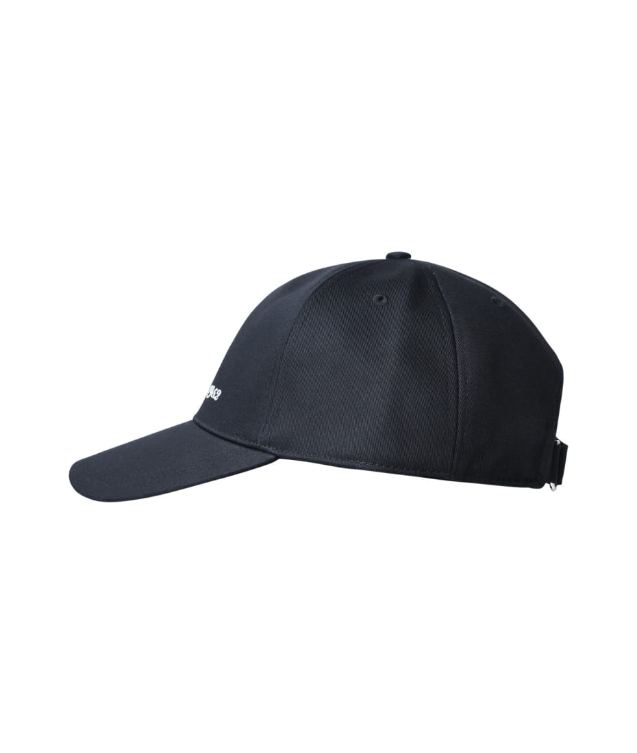 【関税＆送料込み】Moncler Black Cotton Cap Moncler logo-patch Cotton Hat | Black | FARFETCH