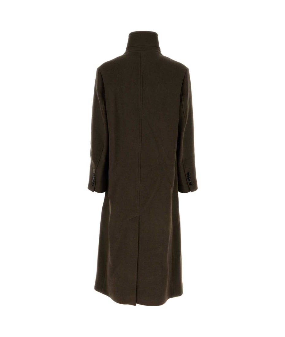 【送料&関税込】Ami Alexandre Mattiussi Virgin Wool Coat Ami Alexandre Mattiussi Virgin Wool Single-breasted Coat In