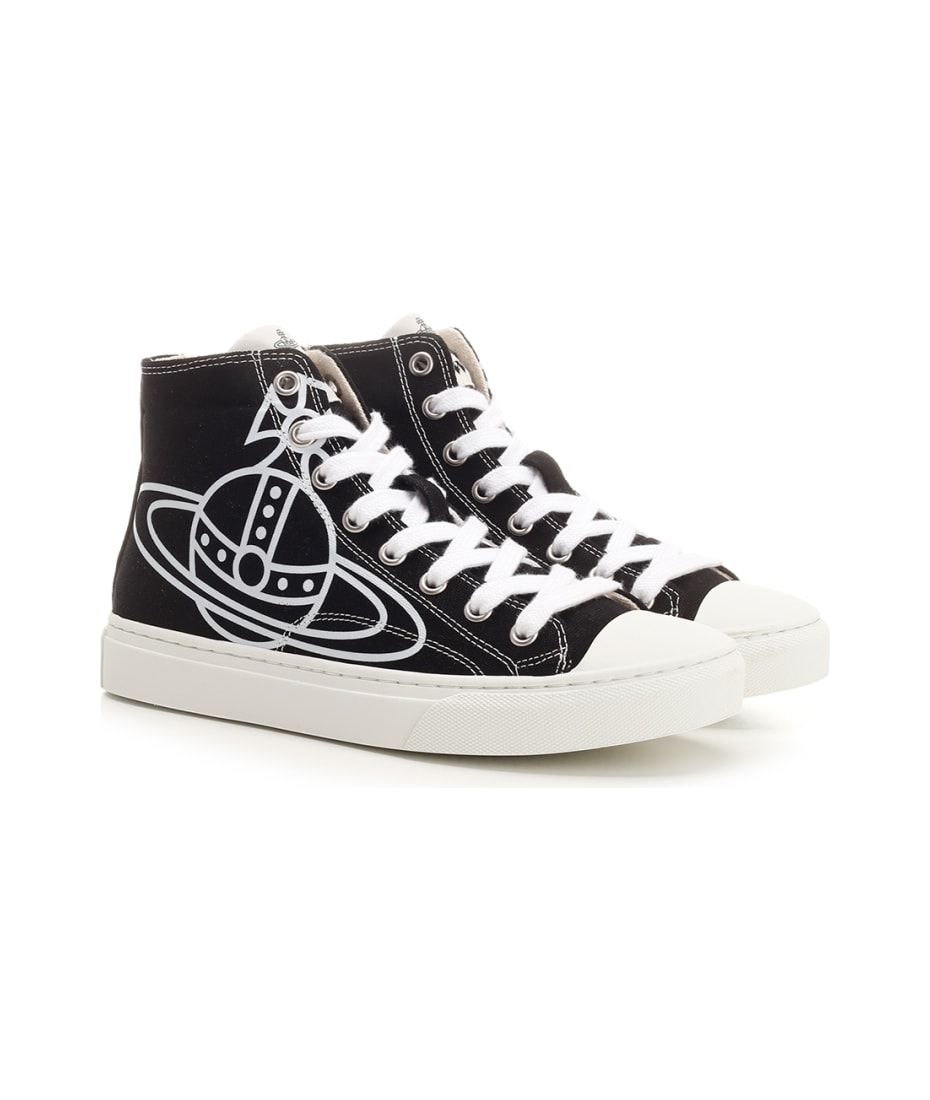 Vivienne Westwood Black Plimsoll High-top Sneakers