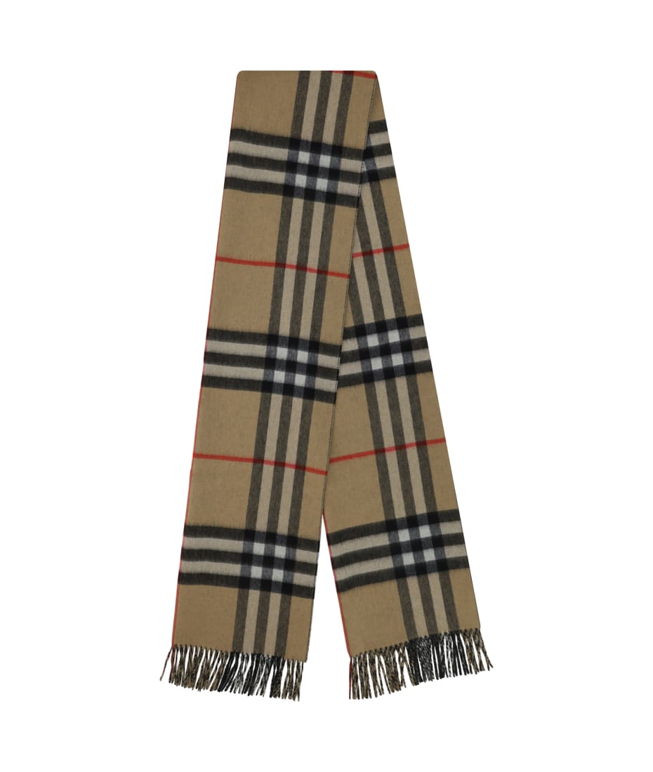 スカーフ Burberry SCARF (8077827 A1189) バーバリー マフラー カシミア ベージュ ブラック レディース