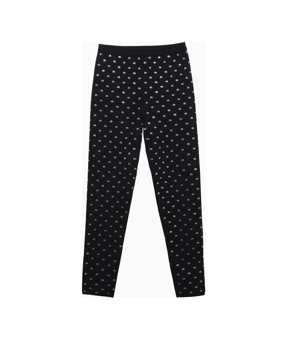 Alexander Wang Criss Cross Logo Legging in Black | FWRD