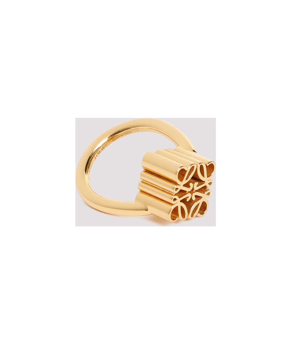 【国内発送】Single Anagram ring in sterling silver Single Anagram ring in sterling silver Gold - LOEWE