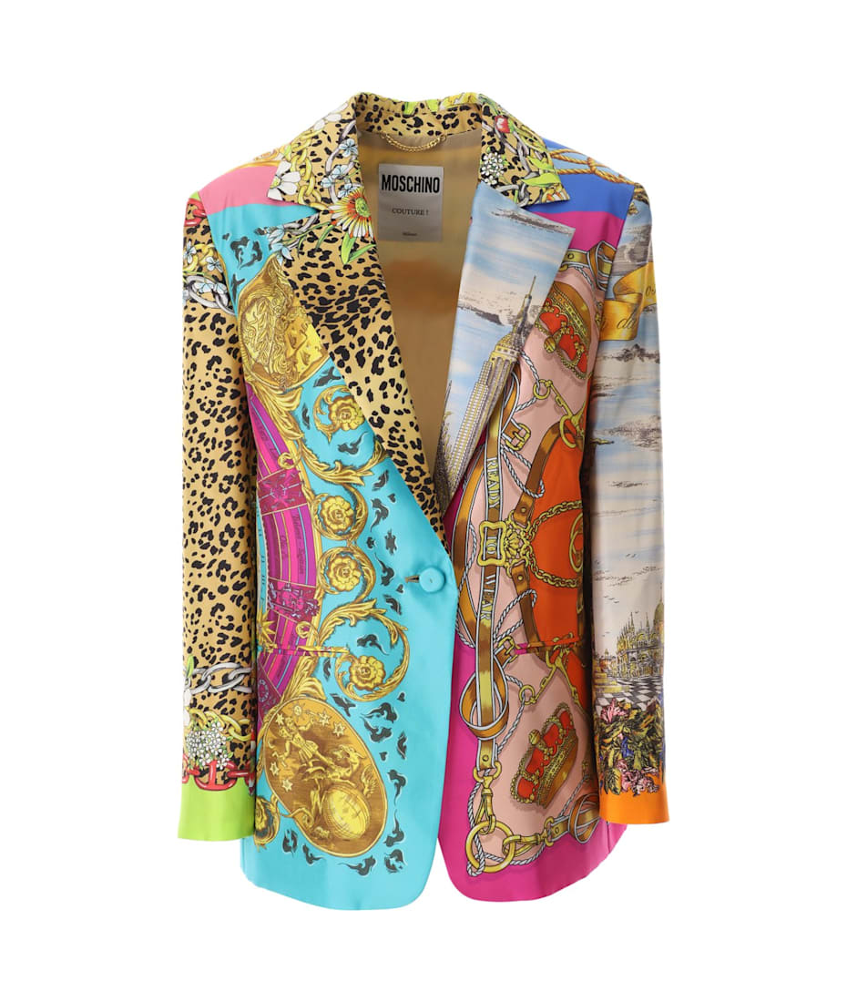 Moschino Scarf Printed Twill Jacket | italist
