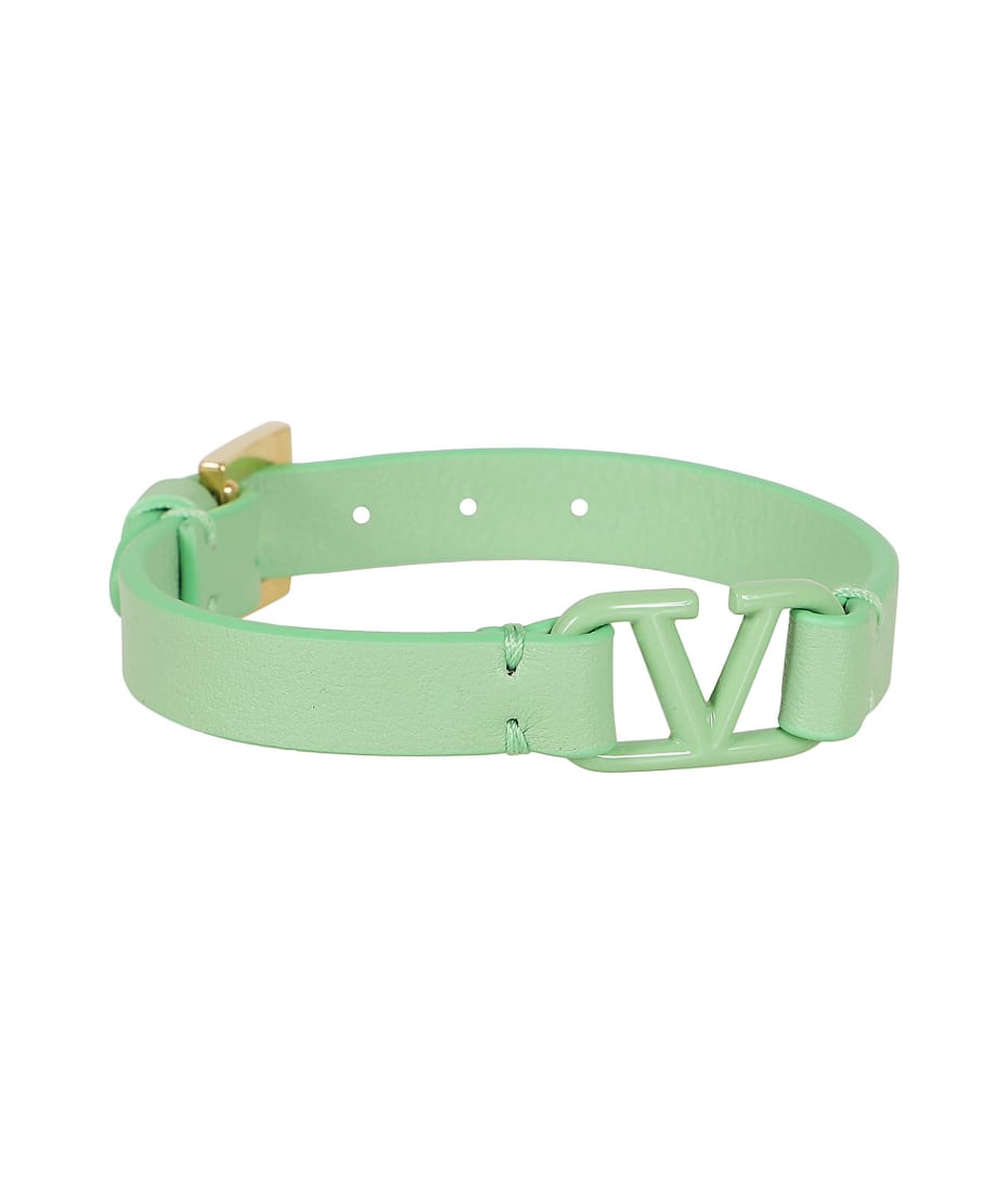 ブレスレット Valentino Garavani Leather Bracelet Vlogo Valentino Garavani VLogo Signature Leather Bracelet | Black