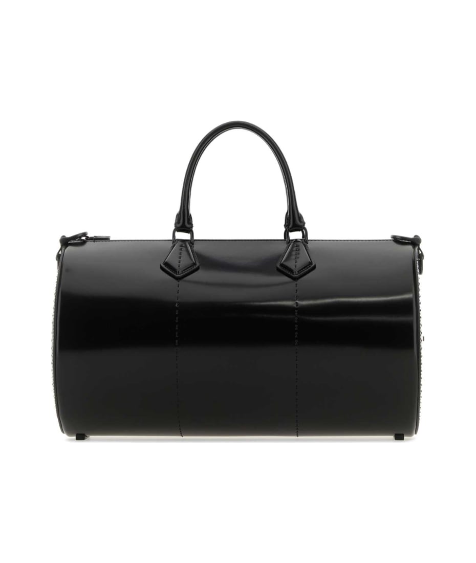 ハンドバッグ MAX MARA BLACK LEATHER BRUSHEDROLLL HANDBAG Max Mara Black Leather Brushedrolll Handbag | italist