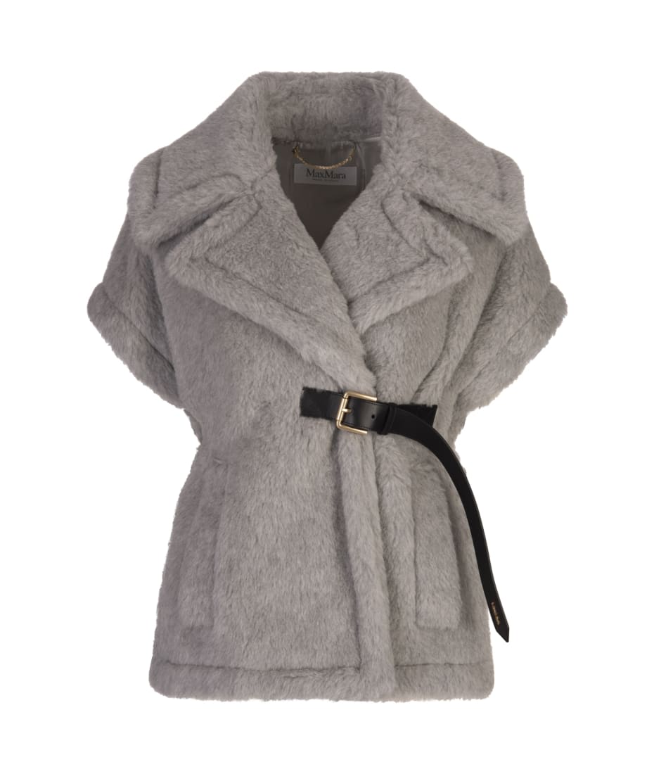 ポンチョ・ケープ Max Mara Studio Grey wool Hildestd cape Max Mara Studio Grey Wool Hildestd Cape | italist