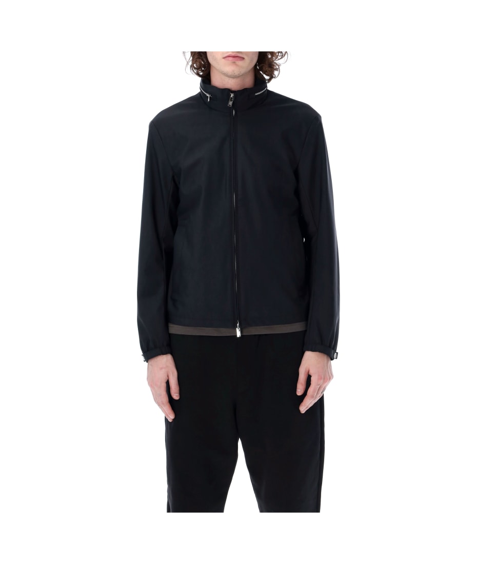 Semi-aniline nappa lambskin blouson with full-length zip