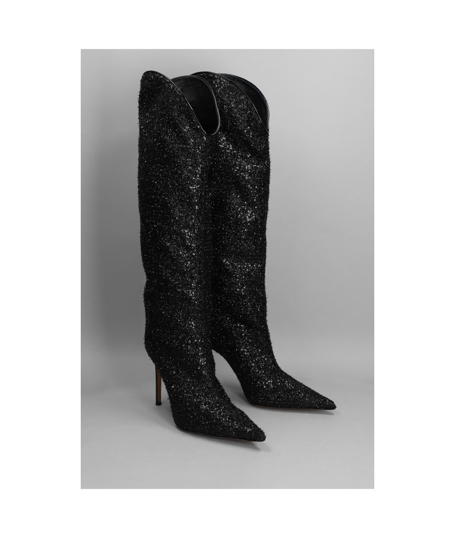 Alexandre Vauthier High Heels Boots In Black Polyester ブーツ 通販