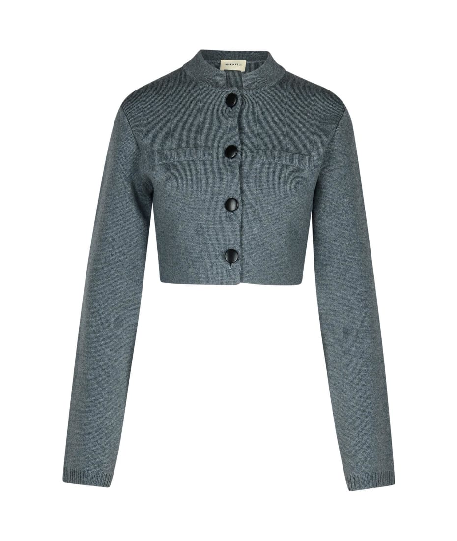 【送料&関税込】Khaite ello Grey Wool Blend Jacket Khaite 'ello' Grey Wool Blend Jacket | italist