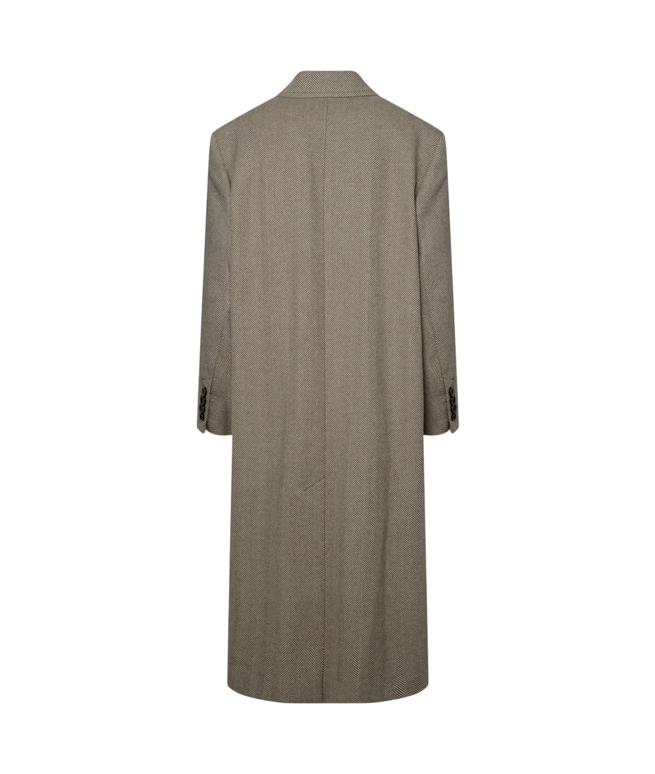 Ami Alexandre Mattiussi Beige Wool Coat | italist