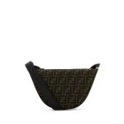 ショルダーバッグ FENDI Embroidered Canvas Fendi Melon Crossbody Bag FF Jacquard Fendi Melon Small Fabric Brown | Fendi