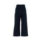 S Max Mara Navy Blue Cotton Gatti Pant | italist