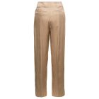 【送料&関税込】Burberry jane Beige High-waisted Relaxed Pan Burberry 'jane' Beige High-waisted Relaxed Pants In Silk