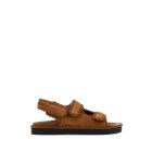 Bottega Veneta Caramel Suede Jack Sandals | italist, ALWAYS
