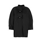 Ermanno Scervino Black Stretch Polyester Coat | italist